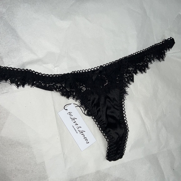 For Love and Lemons Faye Lace THONG Panty - Picture 11 of 12